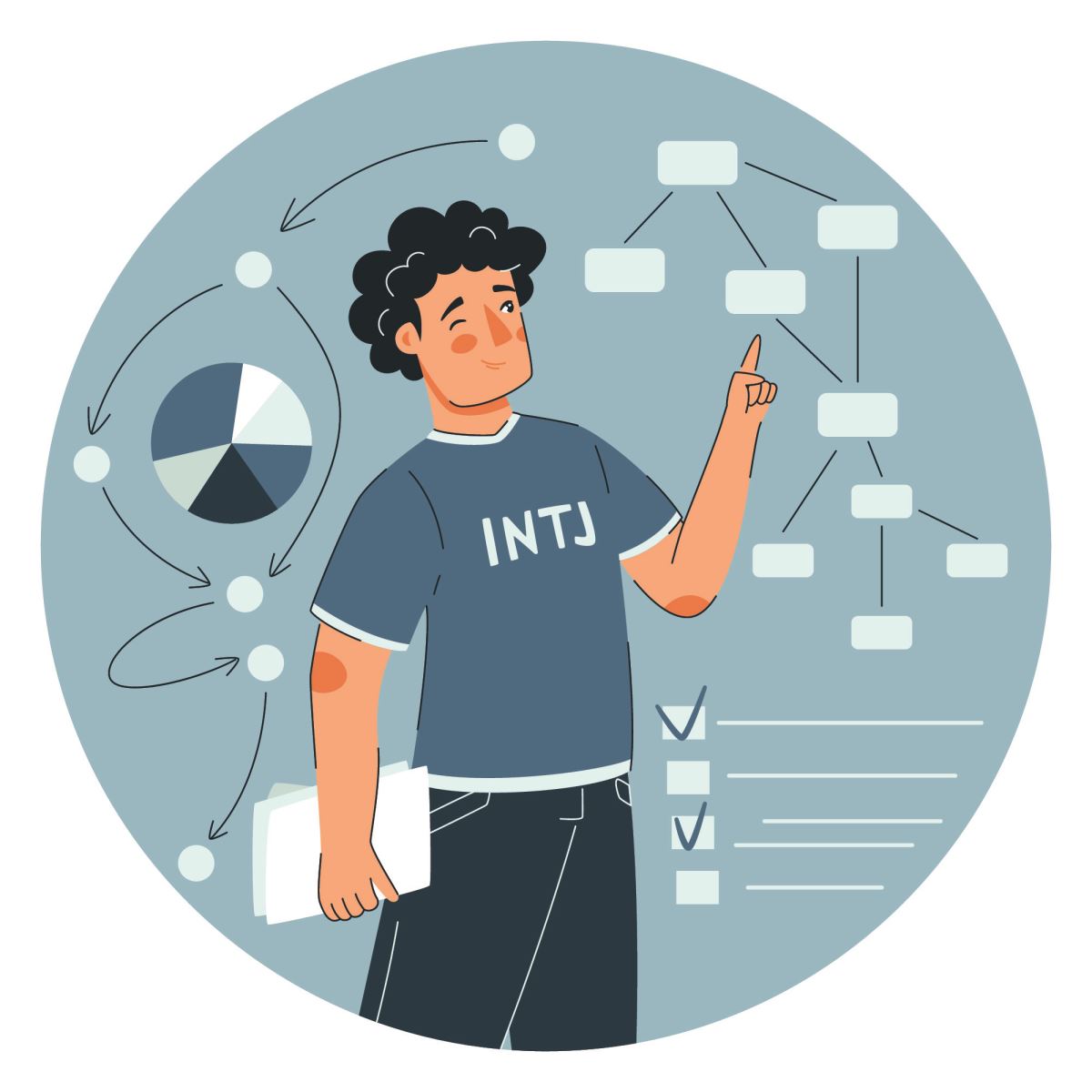 INTJ có khả năng nhìn nhận tổng thể trong mọi tình huống.