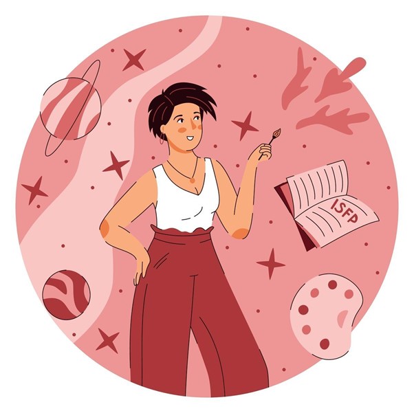 ISFP có khả năng thể hiện sáng tạo thông qua việc sử dụng màu sắc, hình ảnh và âm nhạc để diễn đạt cảm xúc.