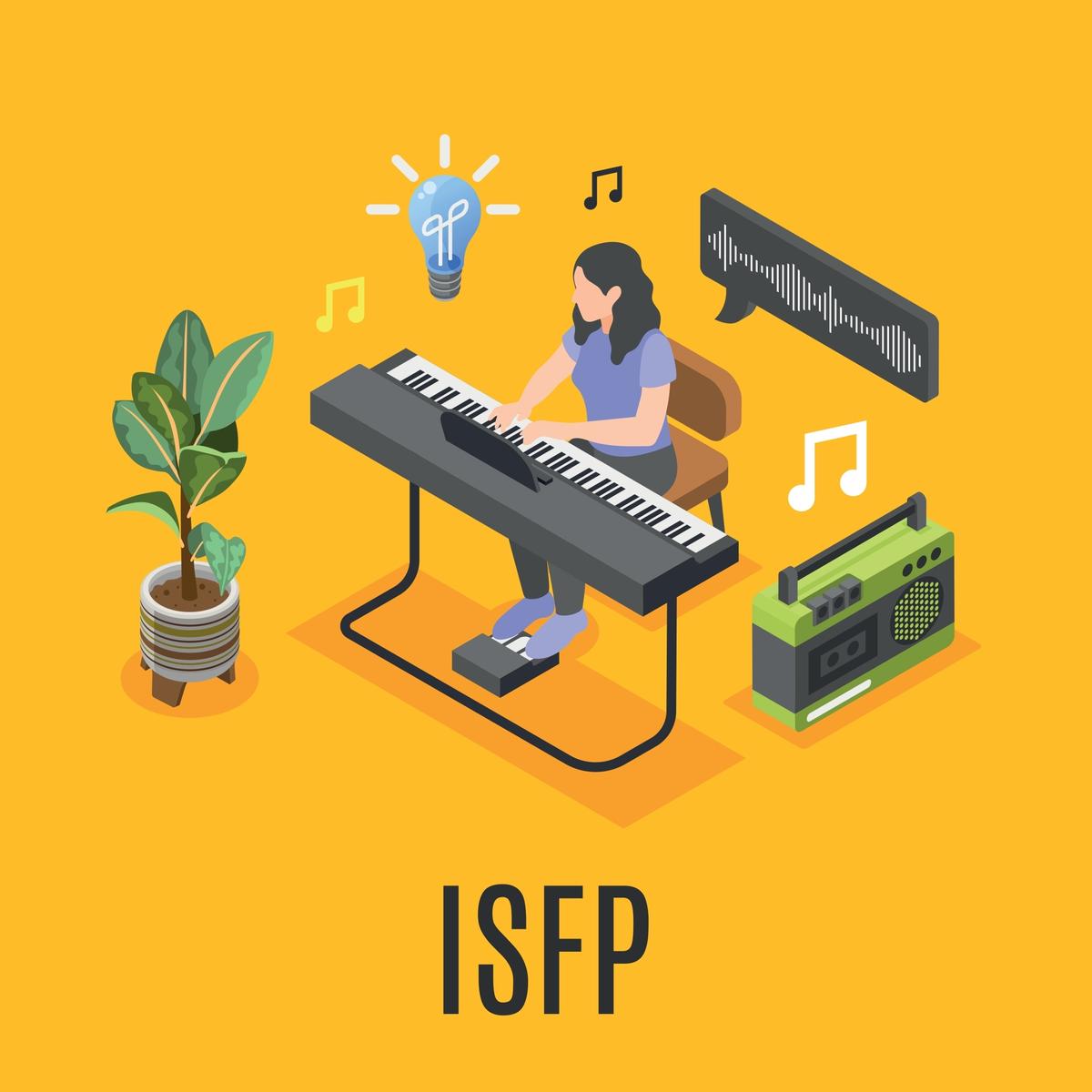ISFP có tinh thần sáng tạo và thể hiện sự đam mê trong lĩnh vực nghệ thuật.